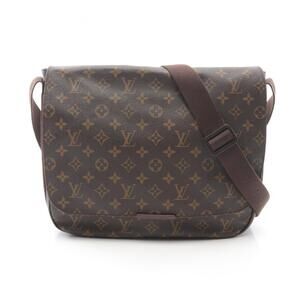 LOUIS VUITTON Authentic Brown Monogram Coated Canvas Messenger Shoulder Bag